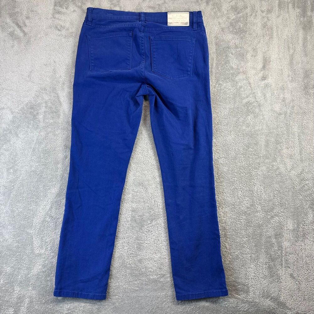 Lauren Ralph Lauren Jeans Womens 6P Blue Zipper Pocket Stretch Denim Ankle Pants - Picture 2 of 14